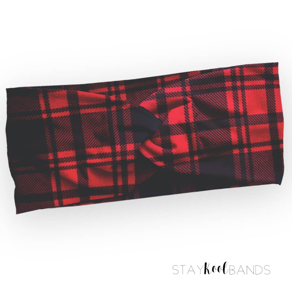 Plaid | New Red and Black Headband