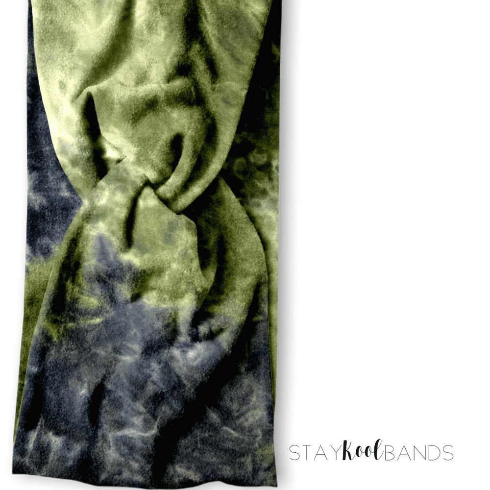 Tie Dye | Green & Black Headband
