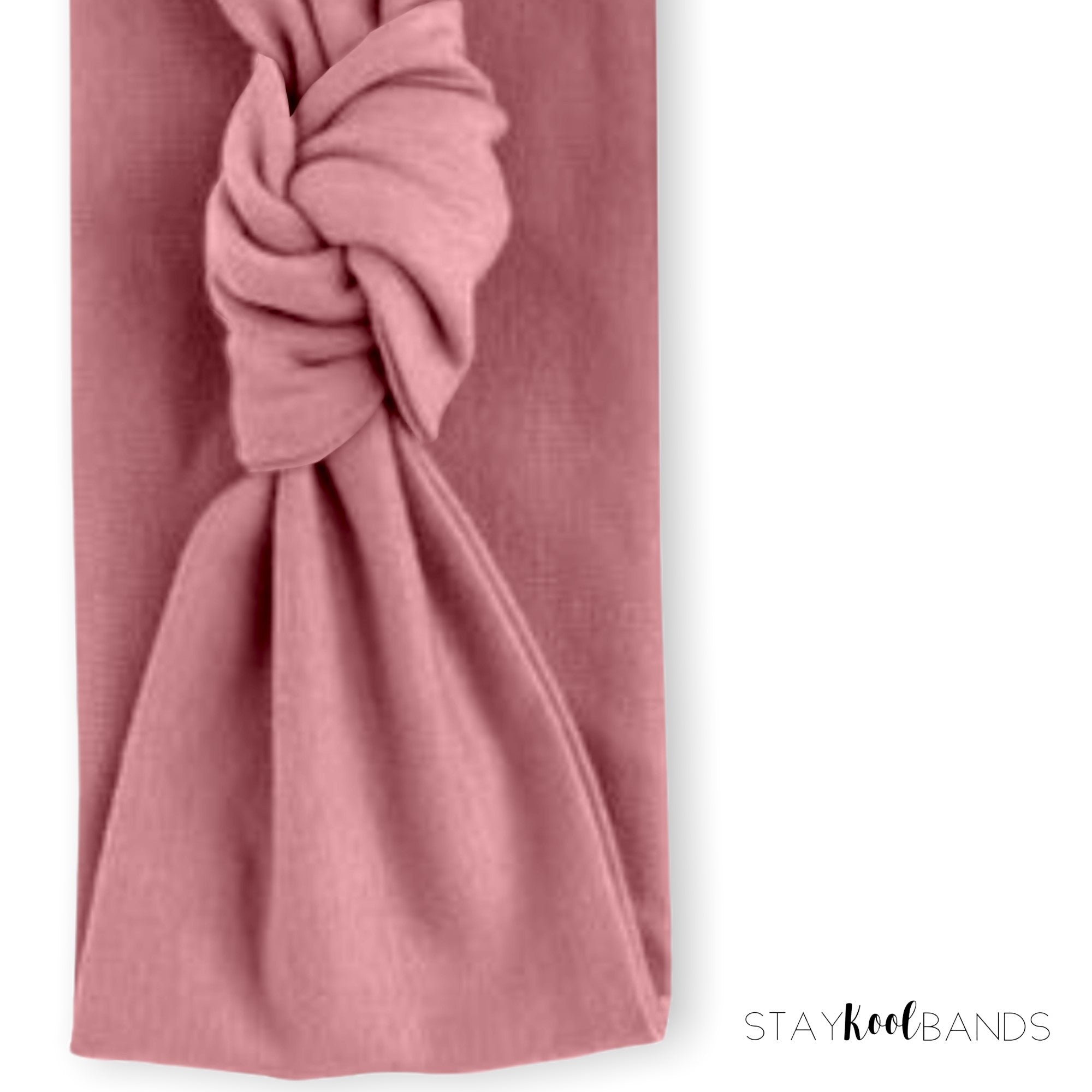 blush pink knotted headband