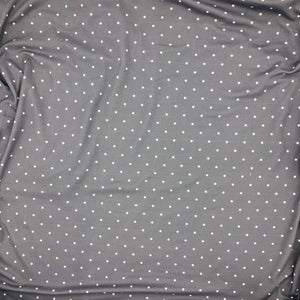 grey with white dot soft fabric