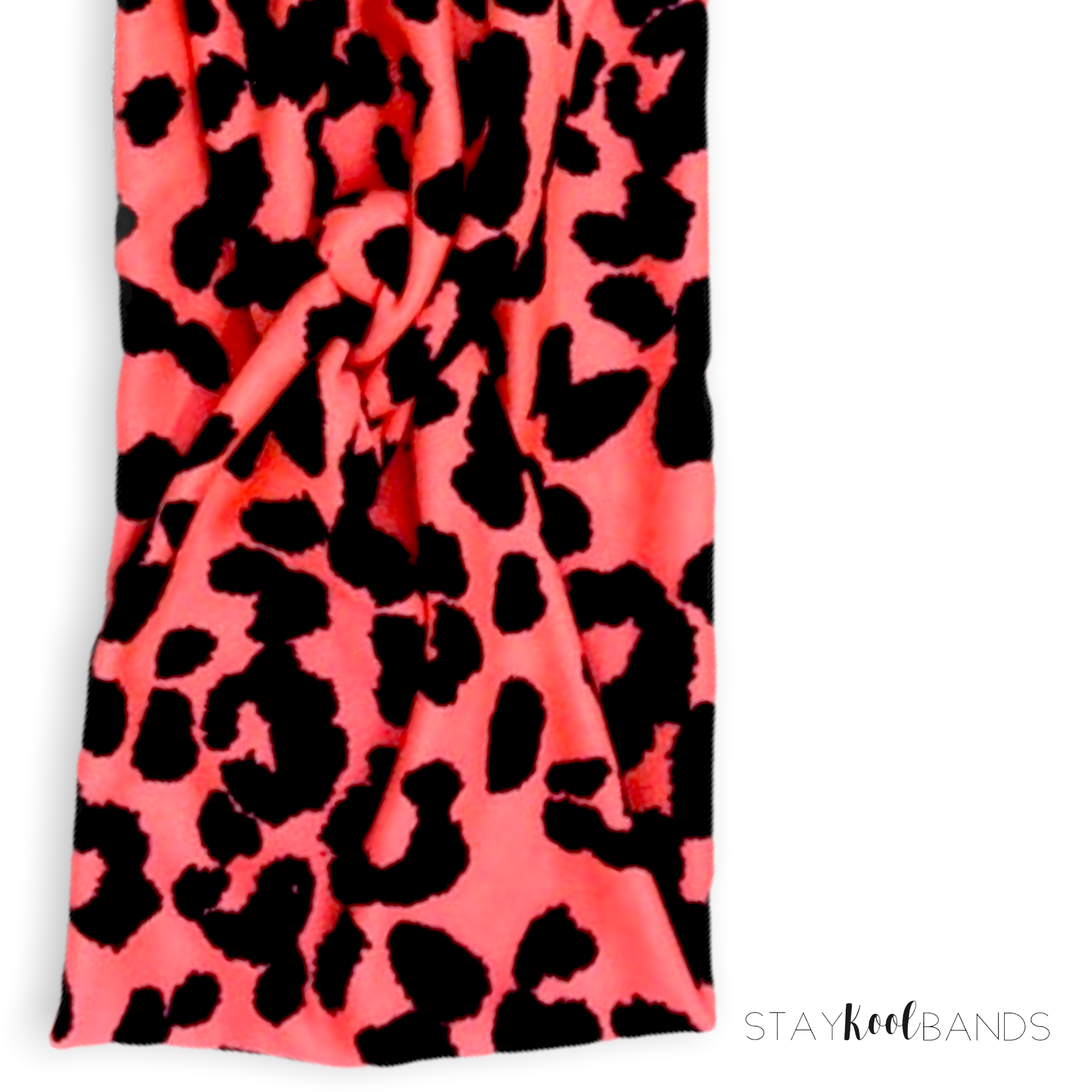 Animal | Neon Orange Leopard Headband