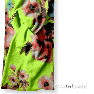 Neon Green Floral