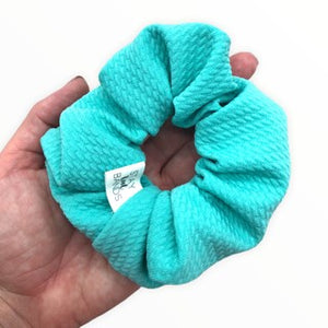 teal bullet scrunchie by stay kool bands